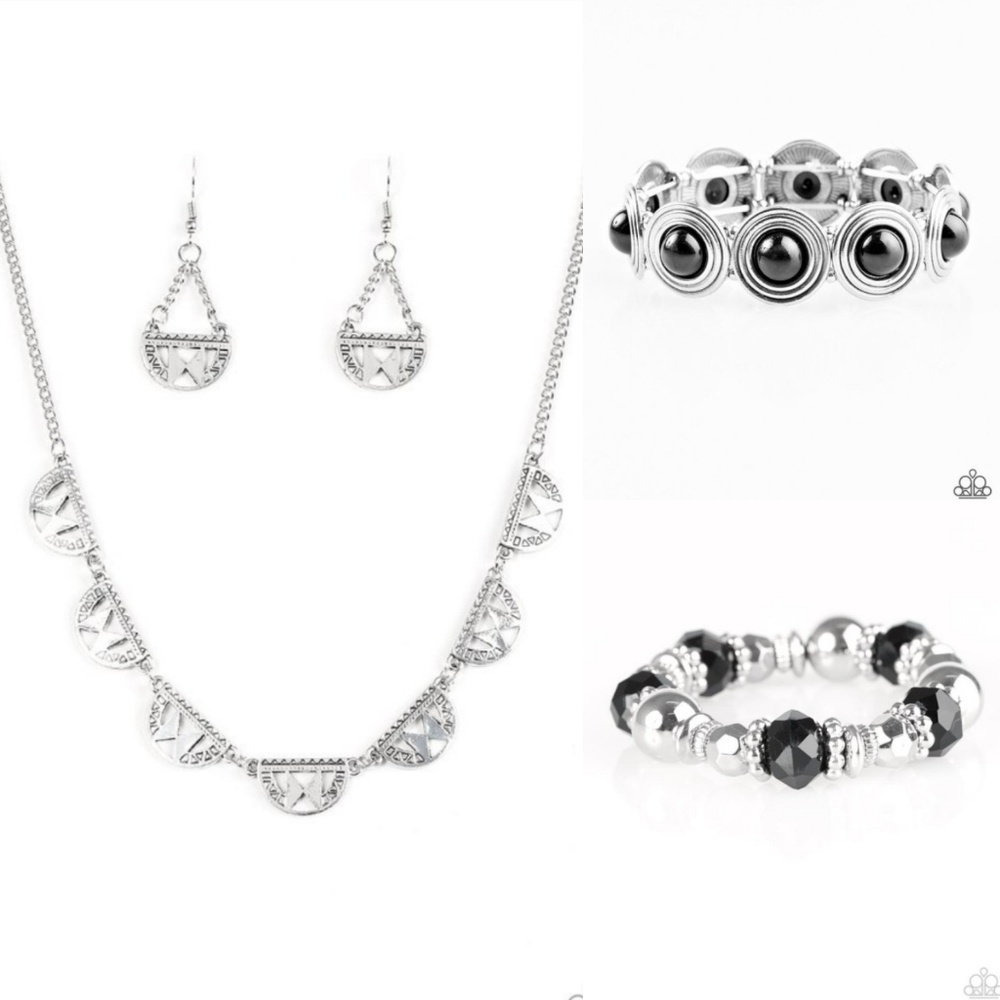 NWT Paparazzi Egyptian Empire Black Set